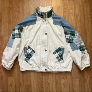PAO Originals Vintage 80s Retro Plaid Bomber Jacket Oversized Women’s‎ Size XL
